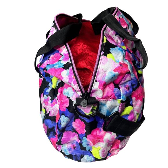 Justice Other - Justice Floral Duffle Shoulder Bag With Straps Easy To Store Size M